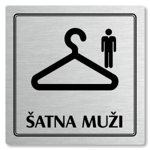 Piktogram Šatna muži